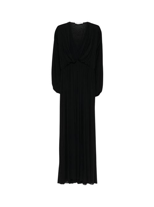 Abito lungo drappeggiato Nero Philosophy di Lorenzo Serafini | A0433 21180555